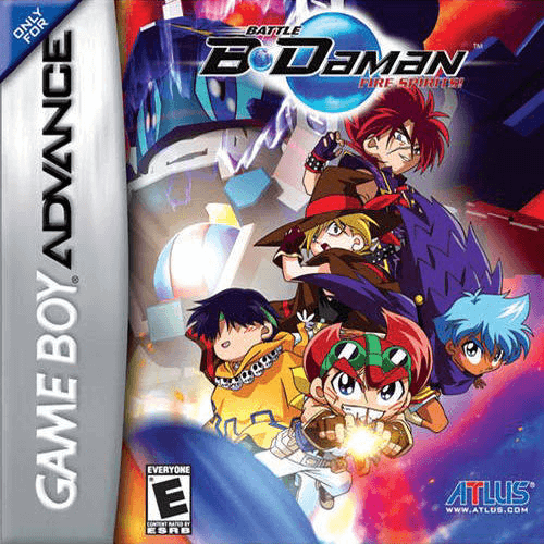 Battle B-Daman box art for GameBoy Advance